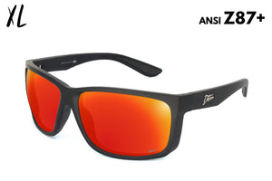 Breach XL - Matte Black - Red Sunset Polarized ANSI Z87+