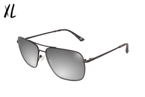 Coastal XL - Matte Black/Grey Tortoise - Silver Bullet Polarized