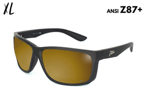 Breach XL - Matte Black - 24k Gold Polarized ANSI Z87+