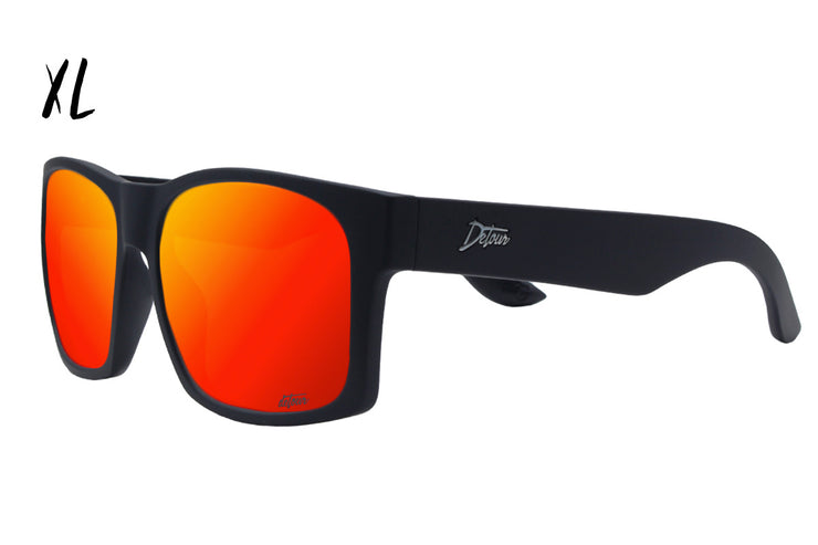 Big Kahuna XL - Matte Black - Red Sunset Polarized