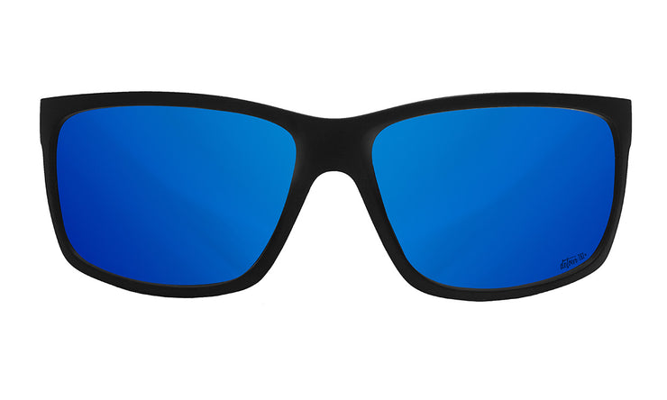 Breach - Matte Black - Deep Blue Polarized ANSI Z87+