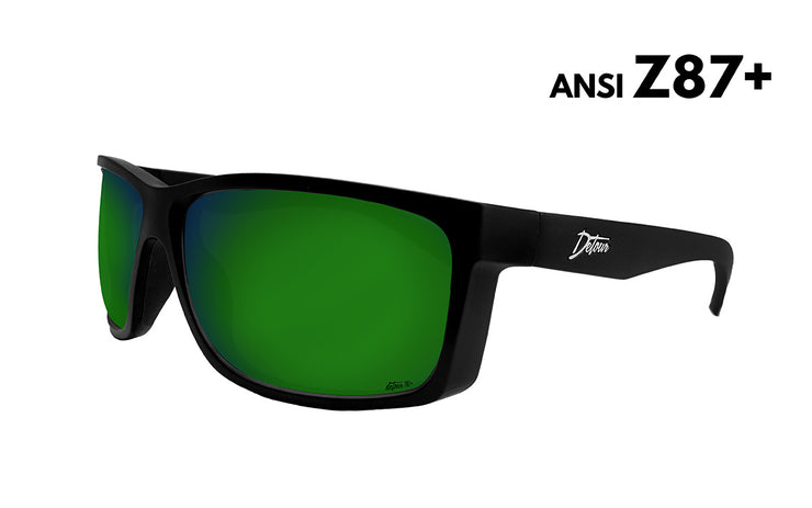 Breach - Matte Black - Green Machine Polarized ANSI Z87+