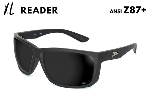 Breach XL Bifocal Reader - Jet Black Polarized - +1.5
