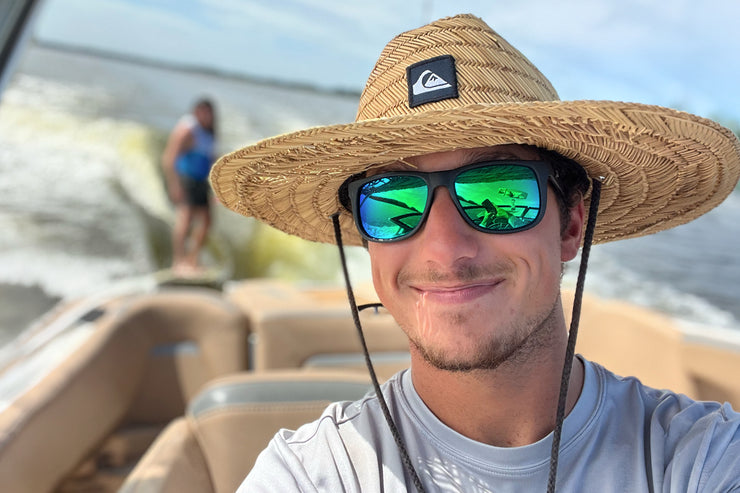 Eminence - Matte Black - Green Lens Polarized