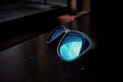 Matte Black - Electric Blue Lens Polarized - Essentials