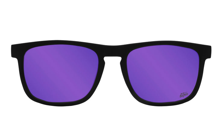 Floaties XL - Matte Black - Purple Lens Polarized