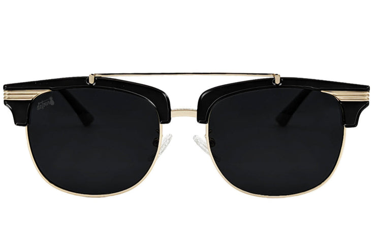 Gloss Black Gold - Jet Black Lens Polarized - Castaway