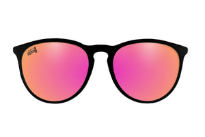 Hurricane - Matte Black - Pink Lemonade Polarized