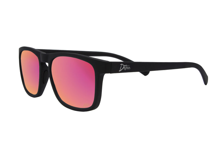 Floaties - Matte Black - Pink Lemonade Lens Polarized