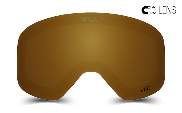 PowPow Snow - Spare HI-FI Lens - 24K Gold