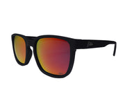 Cabana XL - Matte Black - Red Sunset Polarized