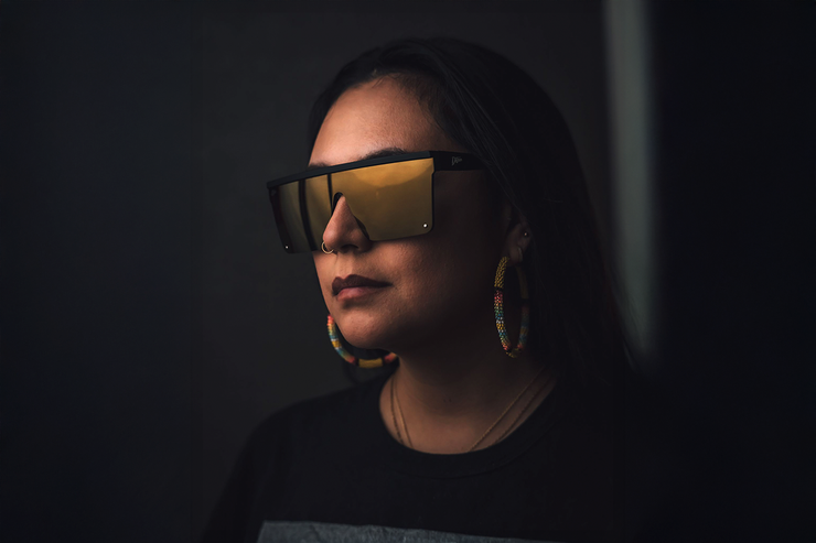 Tidal Wave - Matte Black - 24K Gold Lens Polarized
