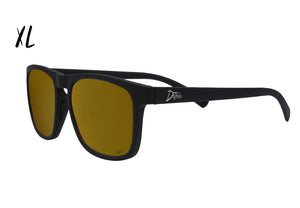 Floaties XL - Matte Black - 24K Gold Lens Polarized