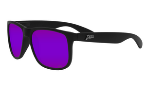 Eminence - Matte Black - Purple Polarized Lens