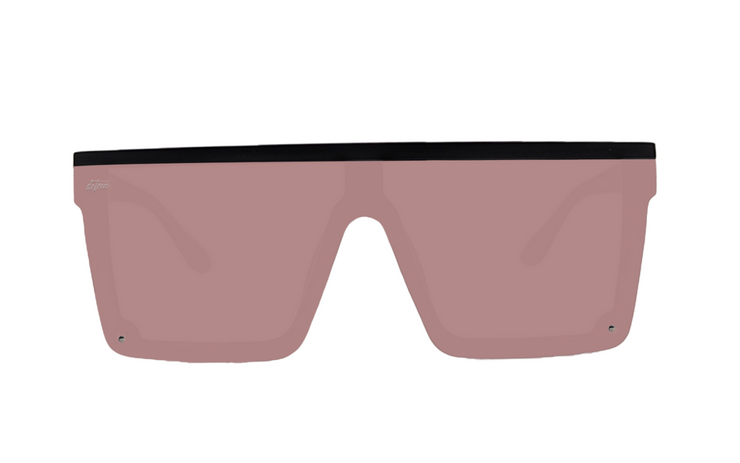 Tidal Wave - Matte Black - Rose Quartz Pink Lens Polarized