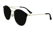 Black/Gold - Jet Black Lens Polarized - Ocean Ave