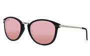 Boardwalk - Matte Black/Silver - Rose Pink Polarized