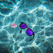 Floaties XL - Matte Black - Purple Lens Polarized