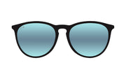 Hurricane - Matte Black - Sky Blue Polarized